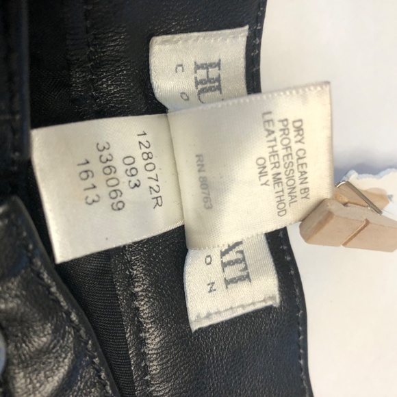 Luxe Black Leather Pants, Hugo Buscati Collection - Picture 9 of 12